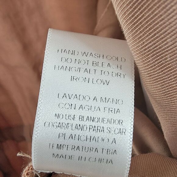 Hummingbird Jacket Women's Size Small Open Front Mauve Shawl Collar Cinch Waist - Picture 8 of 9